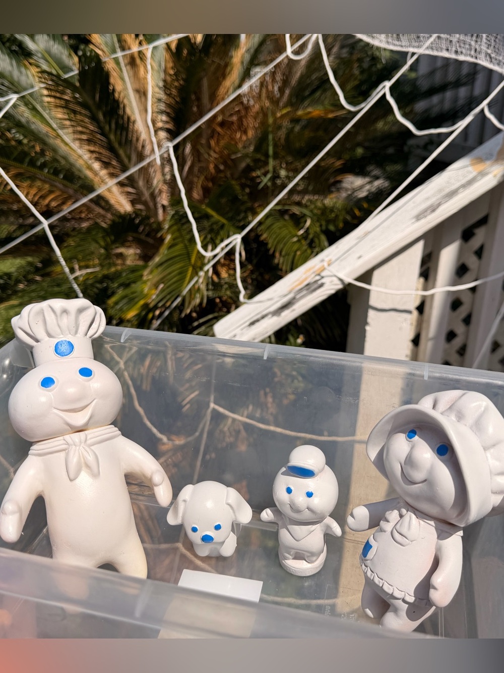 Pillsbury Doughboy Poppin Fresh Family Vinyl Figures Lot with Flapjack the dog